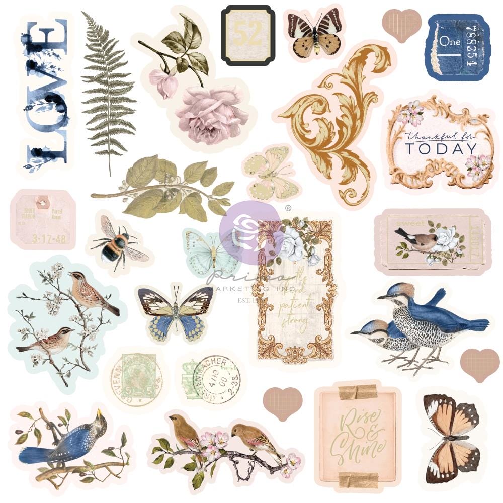 Prima Cardstock Ephemera 27/Pkg - Nature Lover Prima Ephemera 651619 Prima Cardstock Ephemera 27/Pkg - Nature Lover