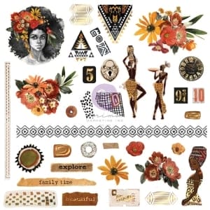 Prima Cardstock Ephemera 35/Pkg - Diamond