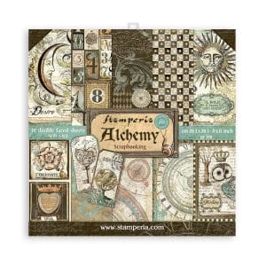Stamperia Double-Sided Paper Pad 8"X8" 10/Pkg - Alchemy