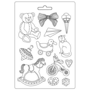 Stamperia Soft Maxi Mould 8.5"X11.5" - Toys, Day Dream