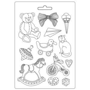 Stamperia Soft Maxi Mould 8.5"X11.5" - Toys, Day Dream