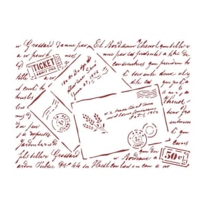 Stamperia Stencil D 7.87"X5.91" - Letters, Provence