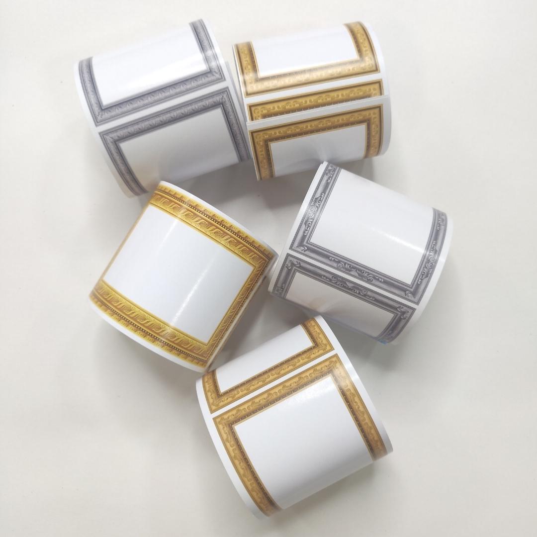 CrafTangles Journal Sticker Rolls (Pack of 5 designs) - Vintage Frames 1 Vintage Frames 1 2.5x18 inch Sticker Roll 1 Vintage-Frames-1-2