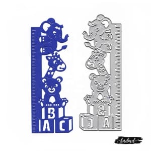 Steel Border Dies - Baby Measurement