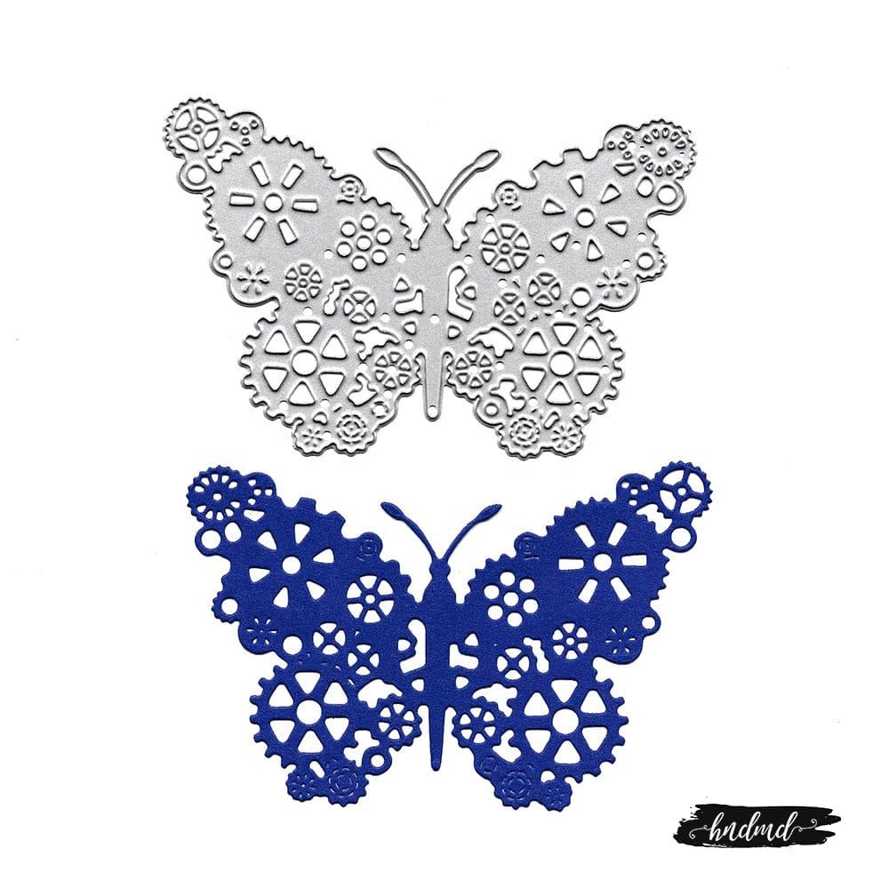 Steel Dies - Large Gear Butterfly XY586 steel cutting dies CraftAdda Steel Dies - Large Gear Butterfly