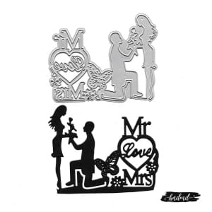 Steel Dies - Couple on a Wedding Day (XY598)