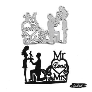 Steel Dies - Couple on a Wedding Day (XY598)