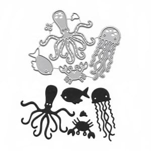 Steel Dies - Sea Animals / Creatures (Set of 6 dies)