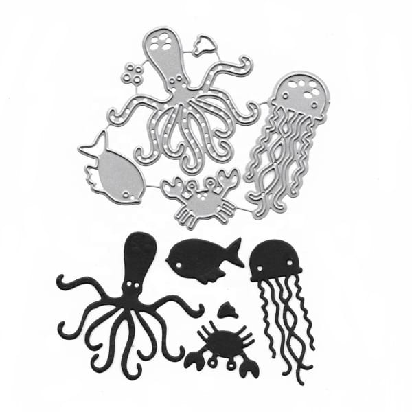 Steel Dies - Sea Animals / Creatures (Set of 6 dies)