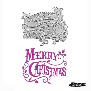 Steel word Dies - Merry Christmas (XY760)