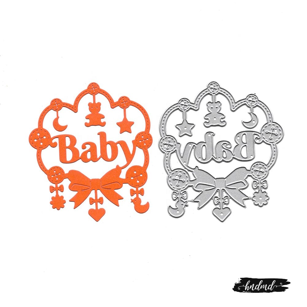 Steel Dies - Baby Elements XY808 steel cutting dies CraftAdda Steel Dies - Baby Elements