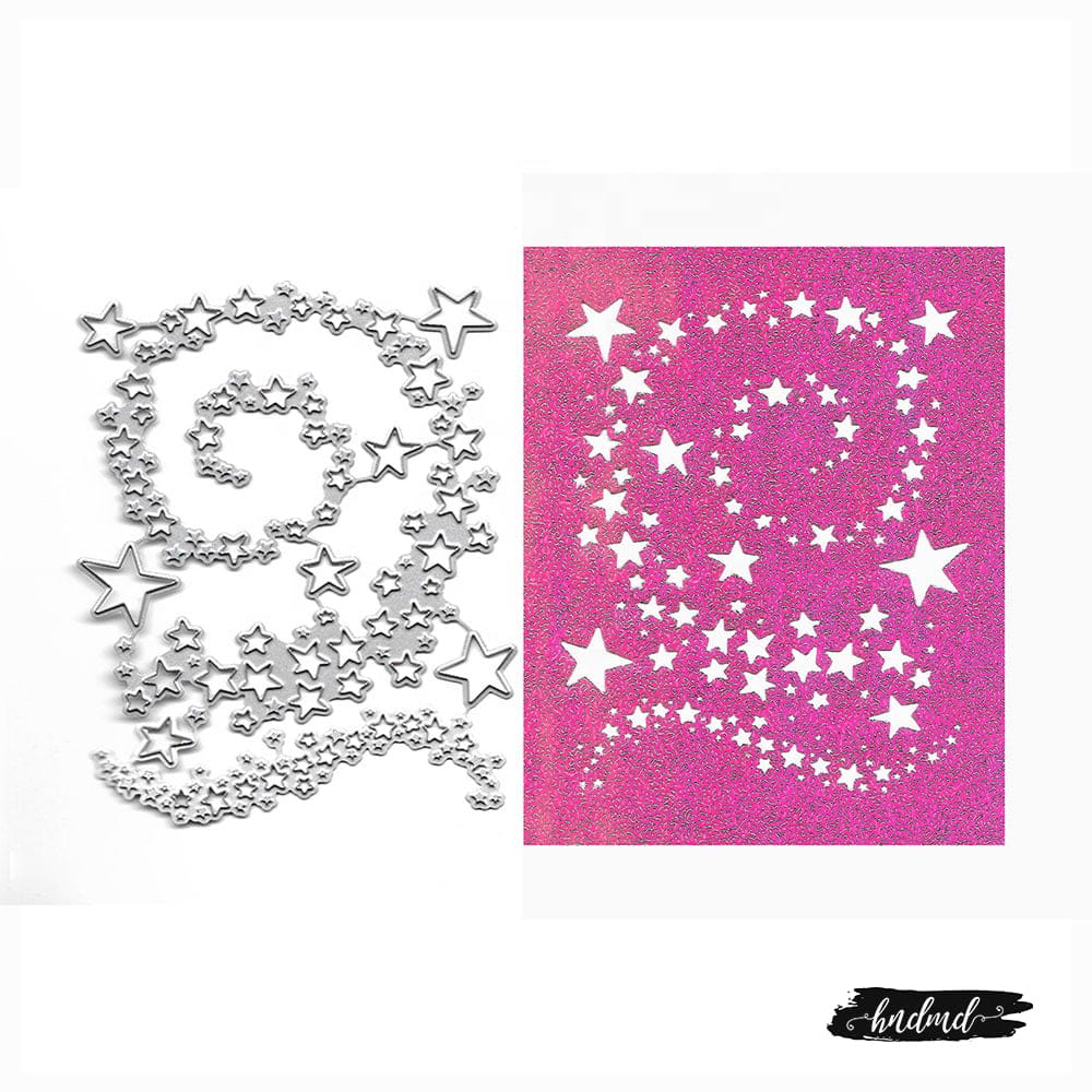Steel Background Dies - Stars and Moons (Set of 8 dies) XY767 steel cutting dies CraftAdda Steel Background Dies - Stars and Moons (Set of 8 dies)