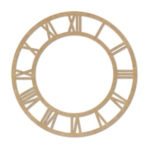 MDF Clock Frame - 10 inches - Roman Numbers