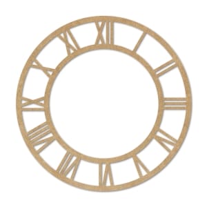 MDF Clock Frame - 10 inches - Roman Numbers