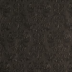 German Decoupage Napkins (5 pcs) - Elegance Black (Textured)