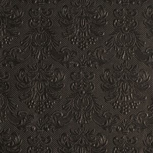 German Decoupage Napkins (5 pcs) - Elegance Black (Textured)
