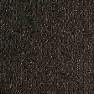 German Decoupage Napkins (5 pcs) - Elegance Black (Textured)