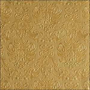German Decoupage Napkins (5 pcs) - Elegance Gold (Textured)