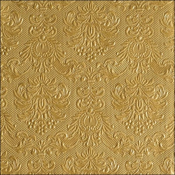 German Decoupage Napkins (5 pcs) - Elegance Gold (Textured)