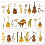 German Decoupage Napkins (5 pcs)  - Orchestra (Music)