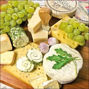 German Decoupage Napkins (5 pcs) - Cheese