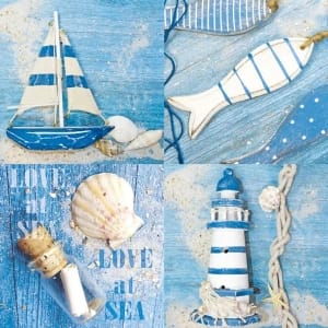 German Decoupage Napkins (5 pcs) - Love at Sea