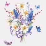 German Decoupage Napkins (5 pcs)  - Muscari Mix (Flowers)