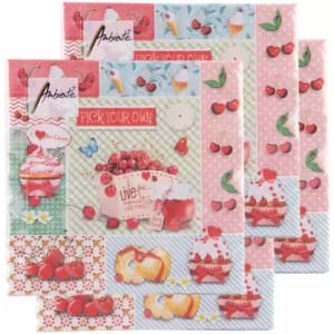 German Decoupage Napkins (5 pcs) - Red Cherries