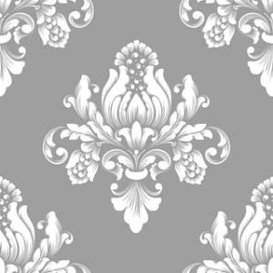 German Decoupage Napkins (5 pcs) - Barok Silver