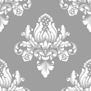 German Decoupage Napkins (5 pcs) - Barok Silver