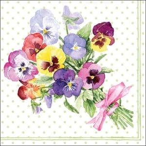 German Decoupage Napkins (5 pcs) - Bunch of Violets