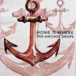 German Decoupage Napkins (5 pcs)  - Rusty Anchor