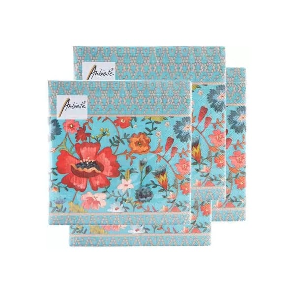 German Decoupage Napkins (5 pcs) - Darcy Petrol