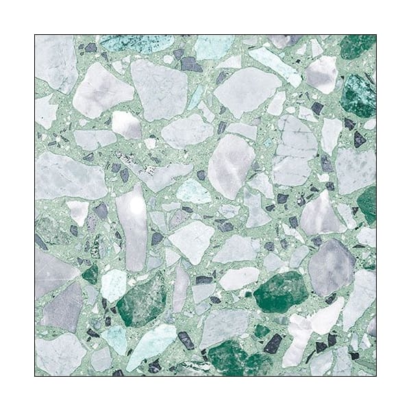 German Decoupage Napkins (5 pcs) - Terrazzo Petrol