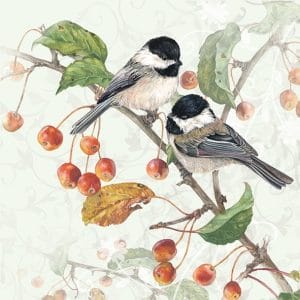 German Decoupage Napkins (5 pcs) - Chickadee (Birds)