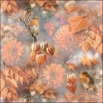 German Decoupage Napkins (5 pcs)  - Orange Autumn