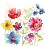 German Decoupage Napkins (5 pcs)  - Aquarell Meadow