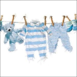 German Decoupage Napkins (5 pcs) - Baby Boy Clothes