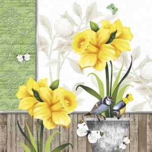German Decoupage Napkins (5 pcs) - Sunny Spring