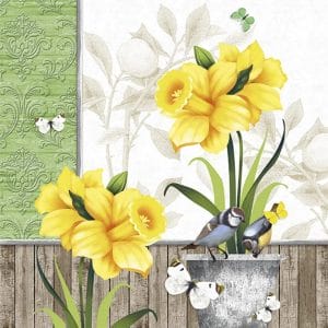 German Decoupage Napkins (5 pcs) - Sunny Spring