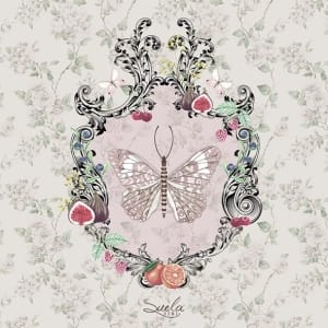 German Decoupage Napkins (5 pcs) - Lenore (Butterflies)