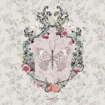 German Decoupage Napkins (5 pcs)  - Lenore (Butterflies)