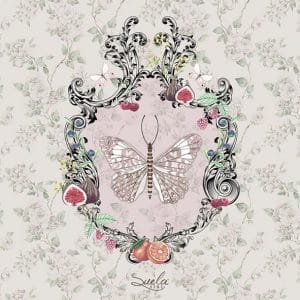 German Decoupage Napkins (5 pcs) - Lenore (Butterflies)