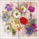 German Decoupage Napkins (5 pcs)  - Summer Flowers