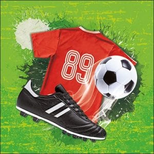 German Decoupage Napkins (5 pcs) - Soccer