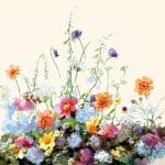 German Decoupage Napkins (5 pcs)  - Summer Breeze Cream (Flowers)