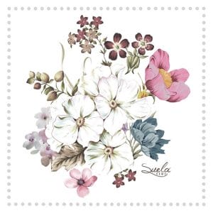 German Decoupage Napkins (5 pcs) - Mea Flowers