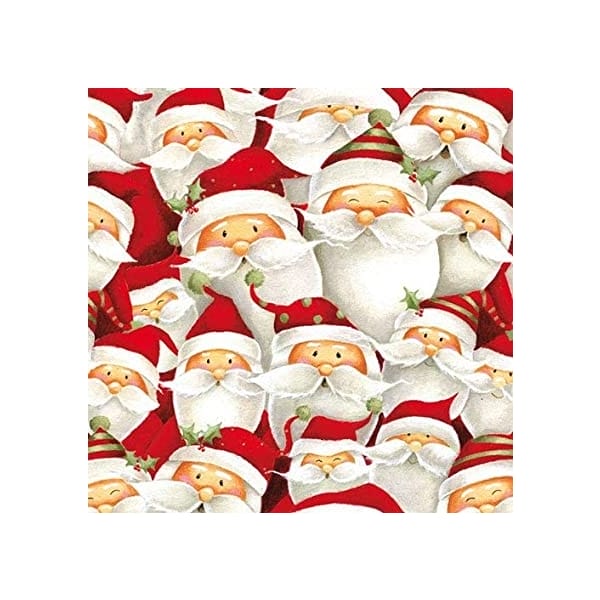 German Decoupage Napkins (5 pcs) - Funny Santa (Christmas)