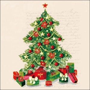 German Decoupage Napkins (5 pcs) - Christmas Tree