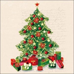 German Decoupage Napkins (5 pcs) - Christmas Tree